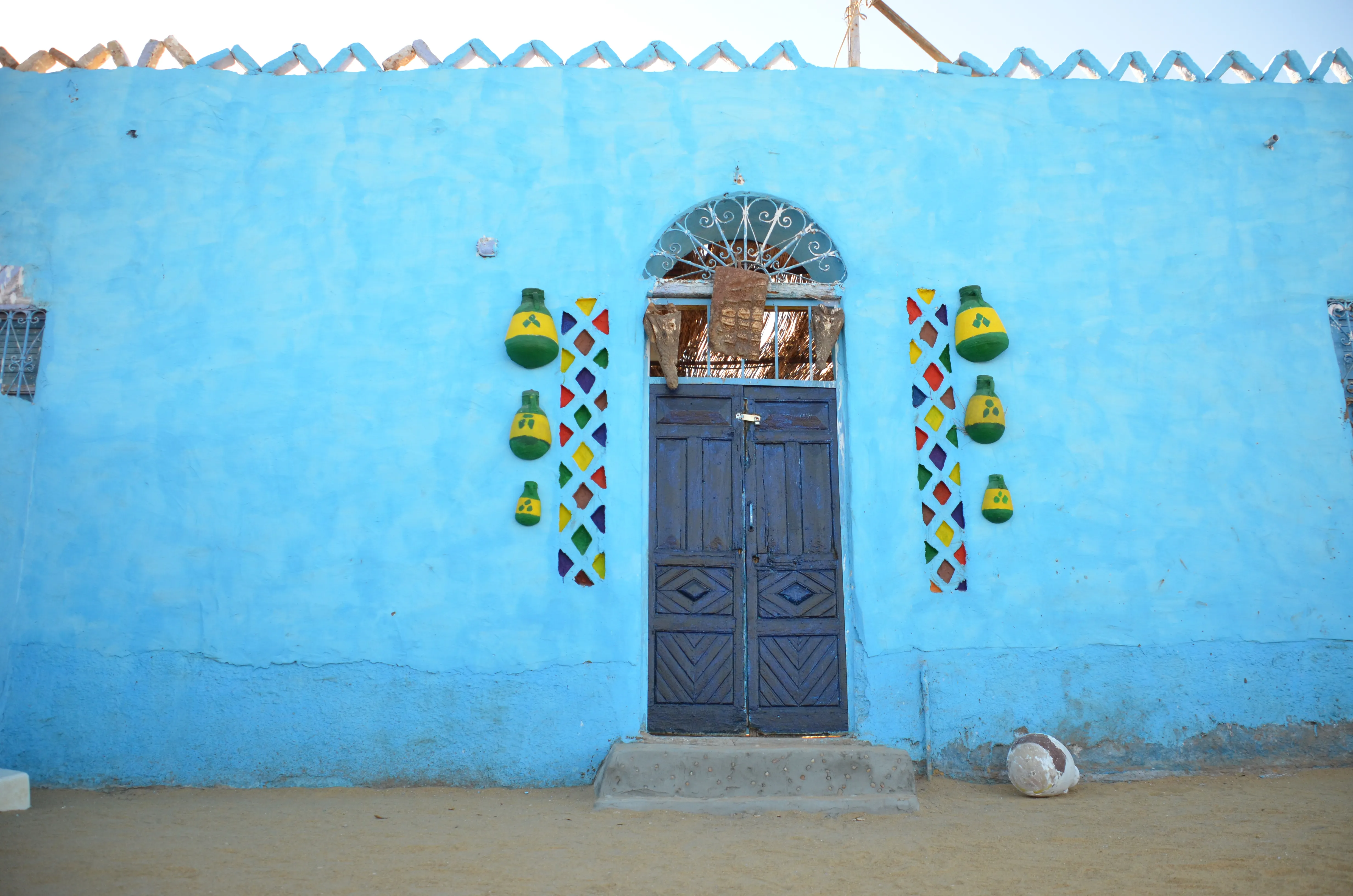 Maison colorée du village 