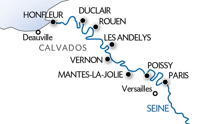 Carte Fluviale Seine - SEN / PAF/ HON / PCN