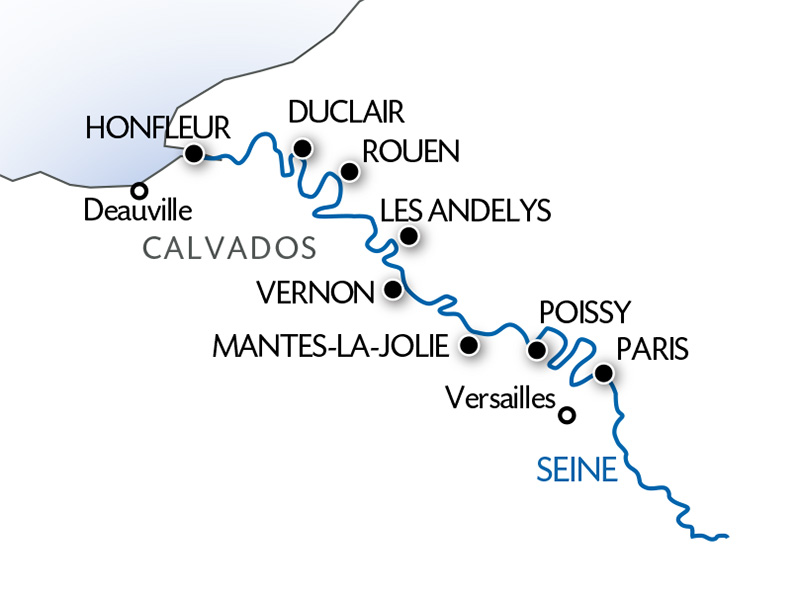 Carte Fluviale Seine - SEN / PAF/ HON / PCN