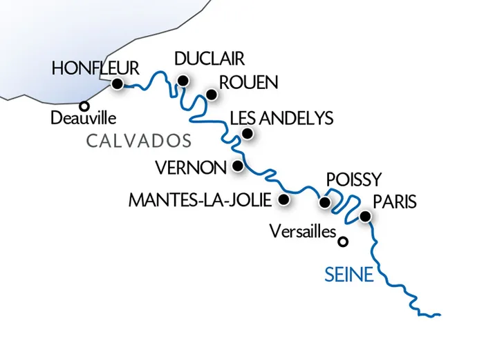 Carte Fluviale Seine - SEN / PAF/ HON / PCN