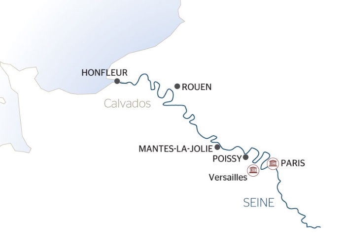 France - Ile de France - Paris - Normandie - Honfleur - Rouen - Croisière La Vallée de la Seine et ses Escales Incontournables