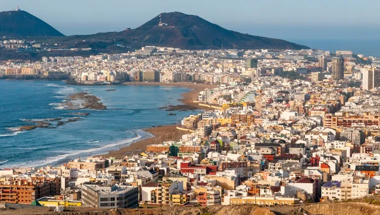 La grande plage de Las Canteras 