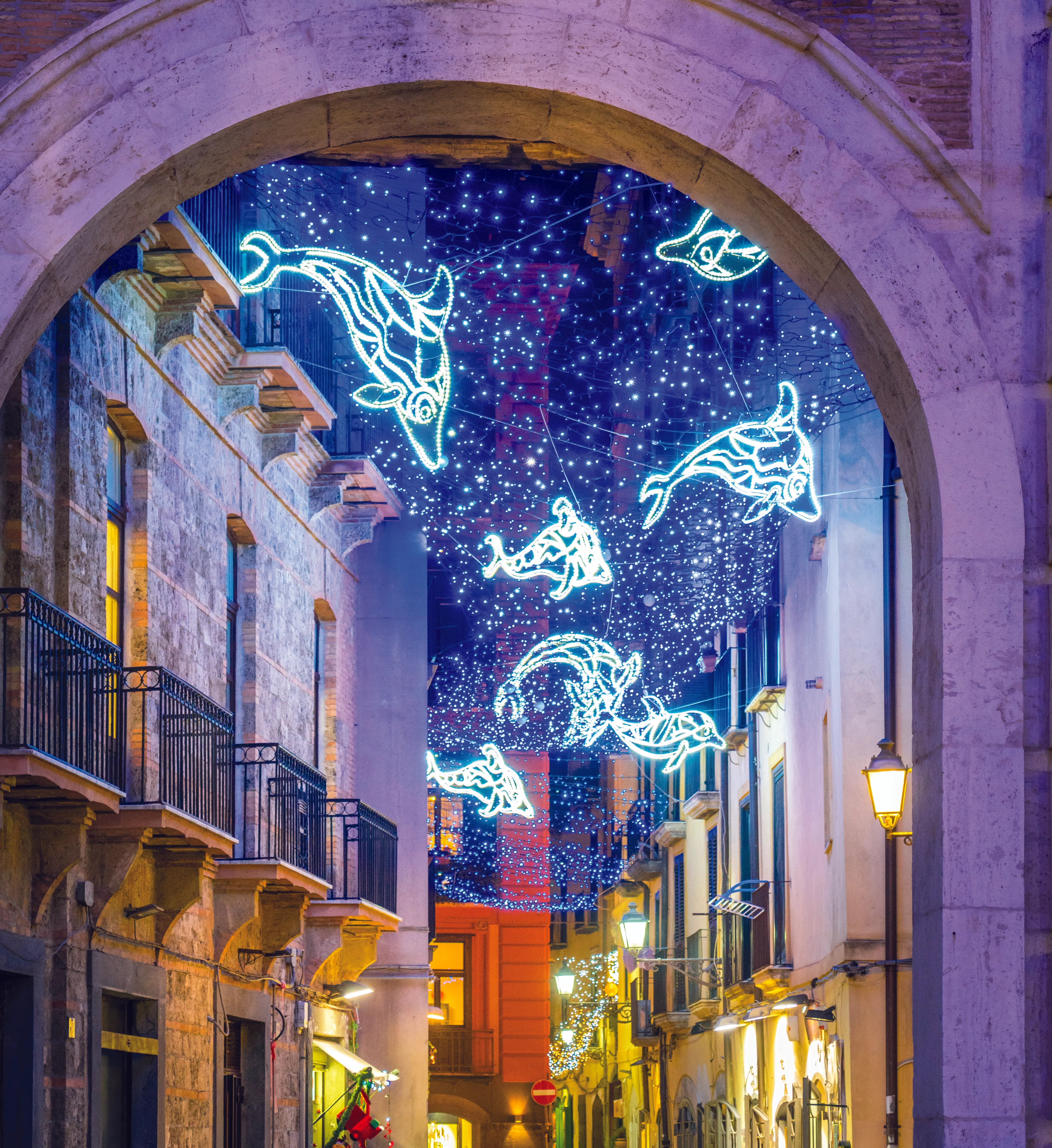 Illuminations de noël à Salerne 