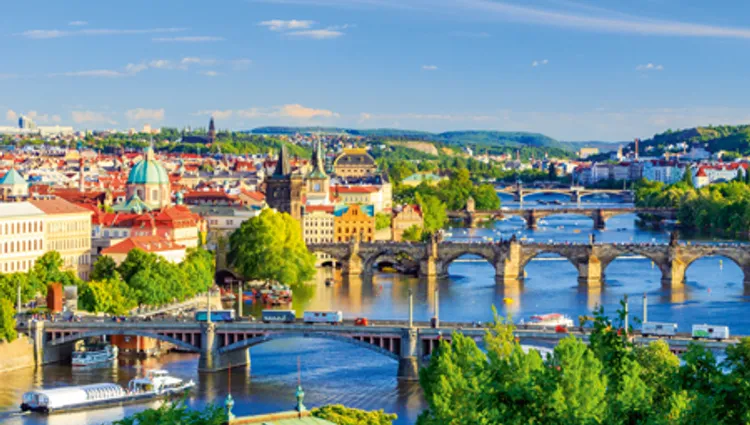 Vignette panorama sur Prague 