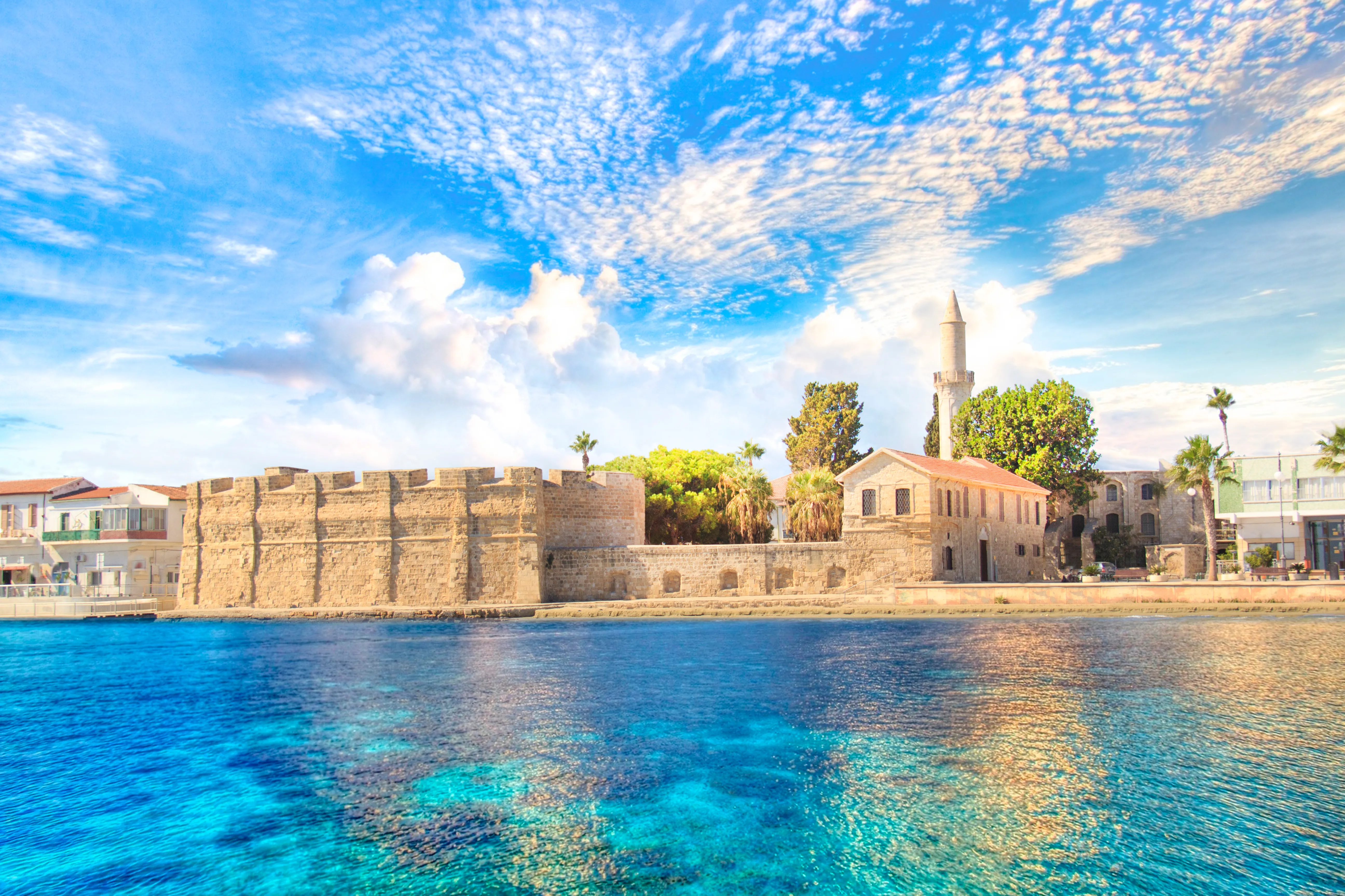 Larnaca au bord de la Méditerranée 