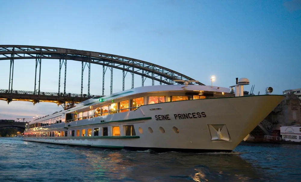 The MS Seine Princess is cruising