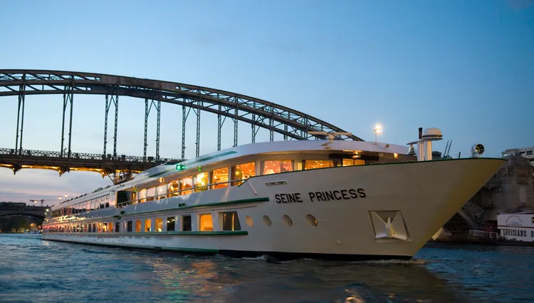 The MS Seine Princess is cruising