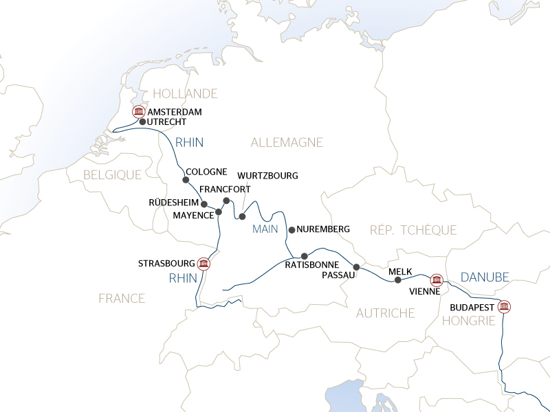 Croisière Transeuropéenne, contraste des cultures D'Amsterdam à Budapest (formule port/port) - 22
