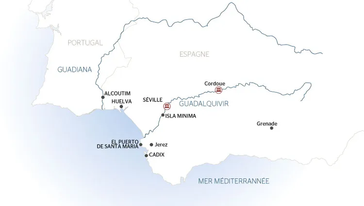 Carte Fluviale Guadalquivir - NAA