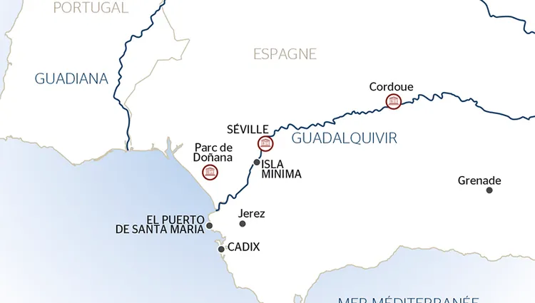 Carte Fluviale Guadalquivir - SHF