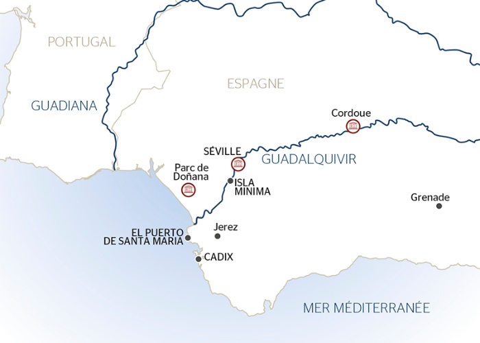 Carte Fluviale Guadalquivir - SHF