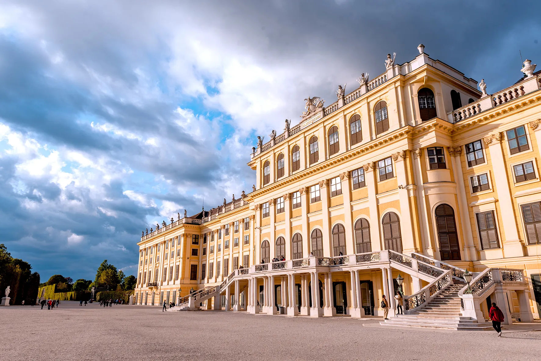 Vue d'ensemble sur le château de Schönbrunn 