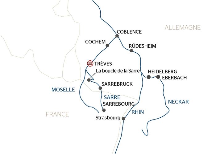 France - Alsace Lorraine Grand Est - Allemagne - Rhénanie-Palatinat - Coblence - La Croisière des Quatre Vallées: les Plus Beaux Paysages au Fil des Fleuves Européens