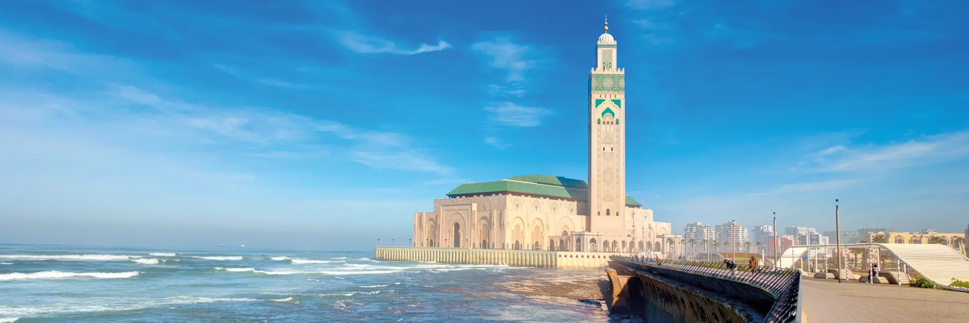 Vue sur la mosquée Hassan II 
