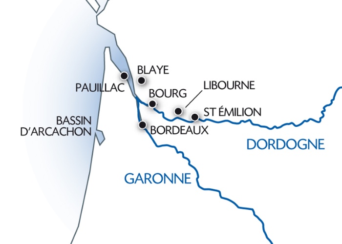 France - Atlantique Sud - Bordeaux - Croisière Bordeaux et sa Région