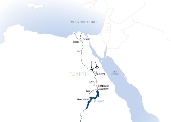  Carte Lointaine Egypte Nil - 10N