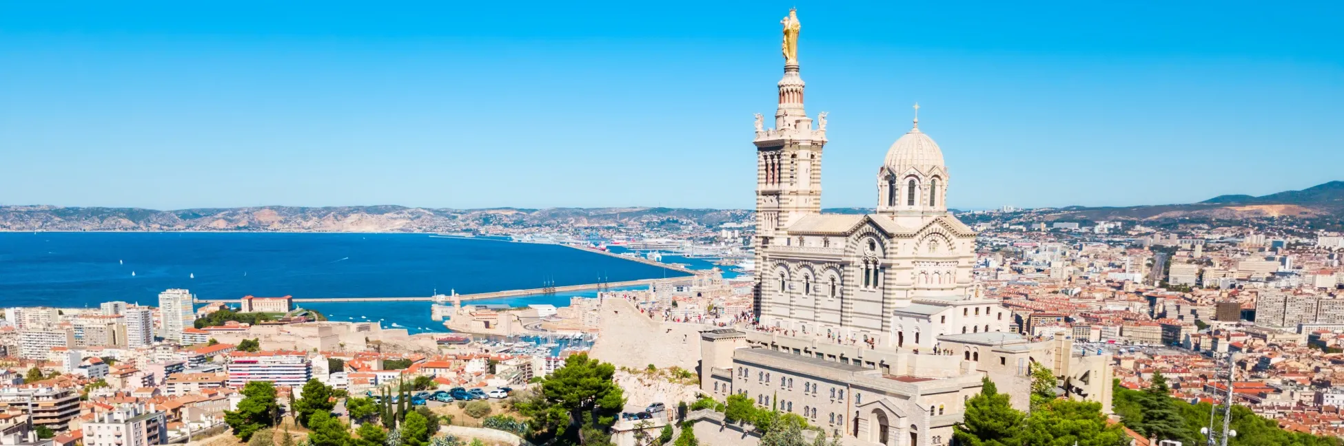 Vue sur Notre Dame de la Garde 