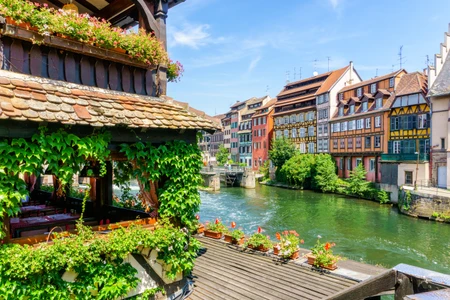 La petite France à Strasbourg fleuri 