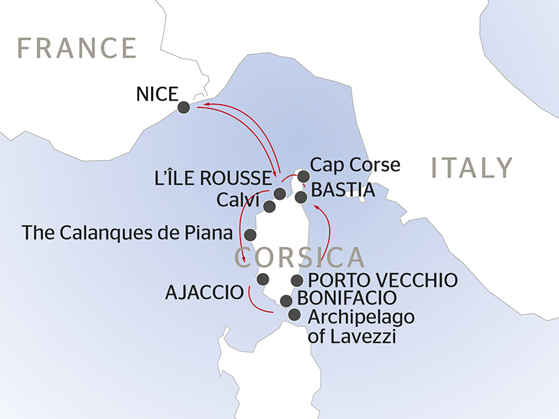Corsican Cruise Leaving from Nice (porttoport package) Corsica