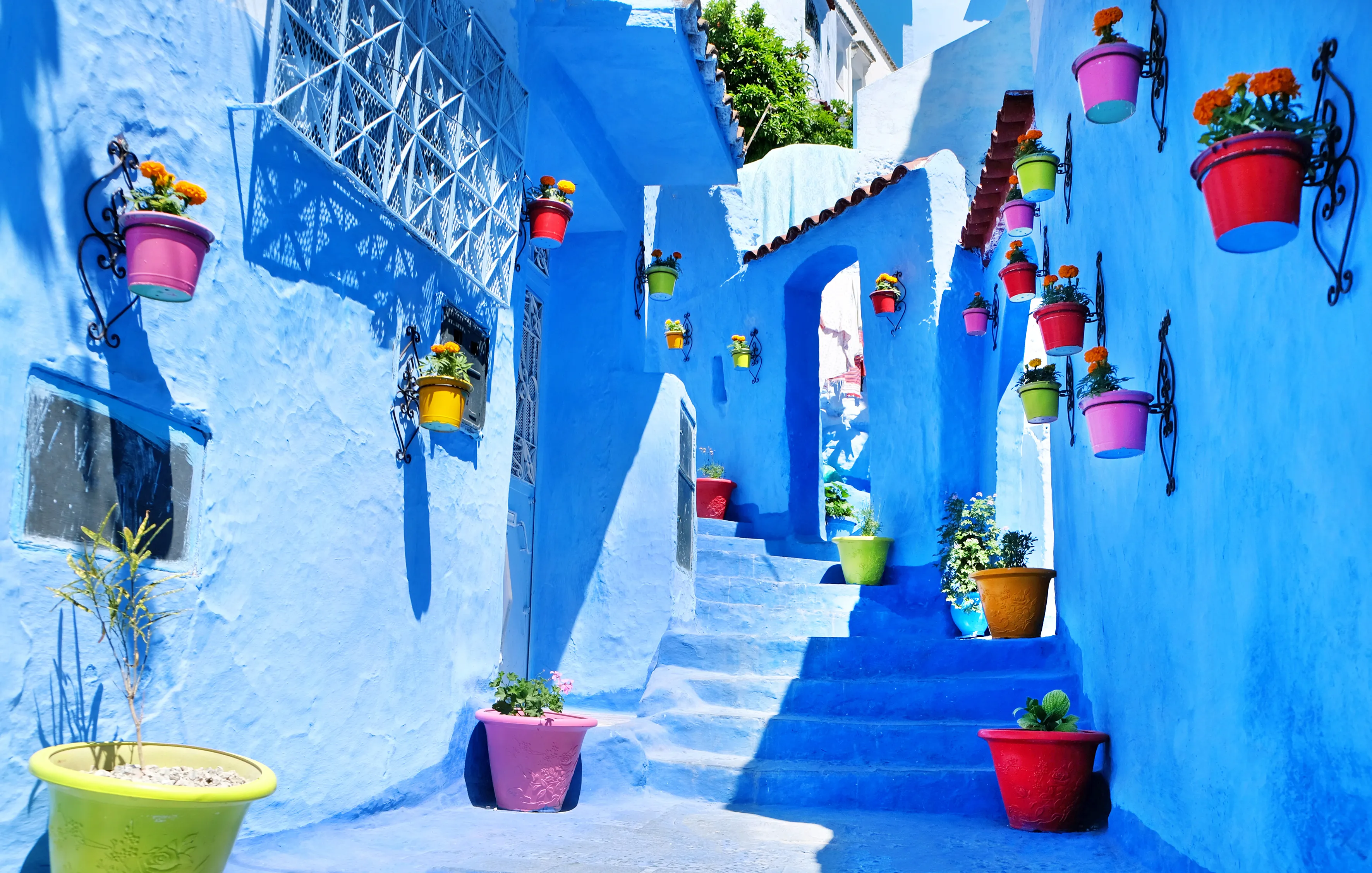 Ruelle colorée de Chefchaouen 