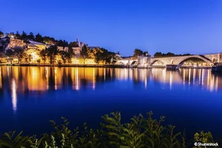 Vignette nouvel an Avignon de nuit 