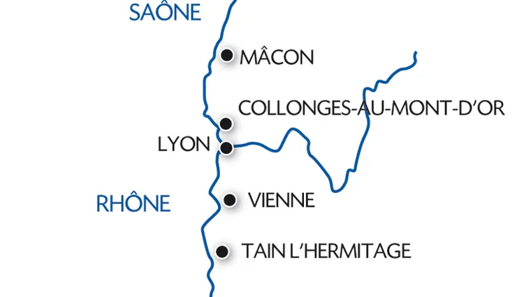 Carte Fluviale Rhone - ILY