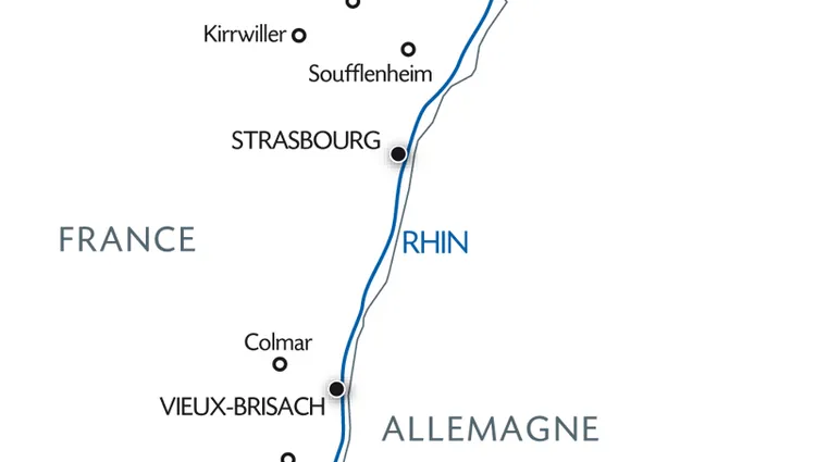 Carte Fluviale Rhin - MNA 