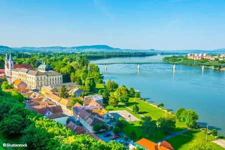 Vignette ville d'Esztergom en Slovaquie 