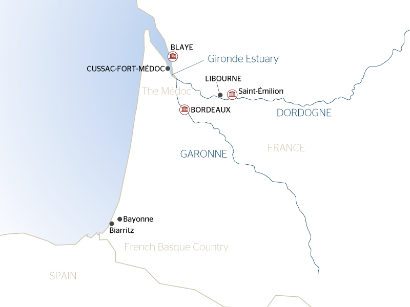 French Basque Map