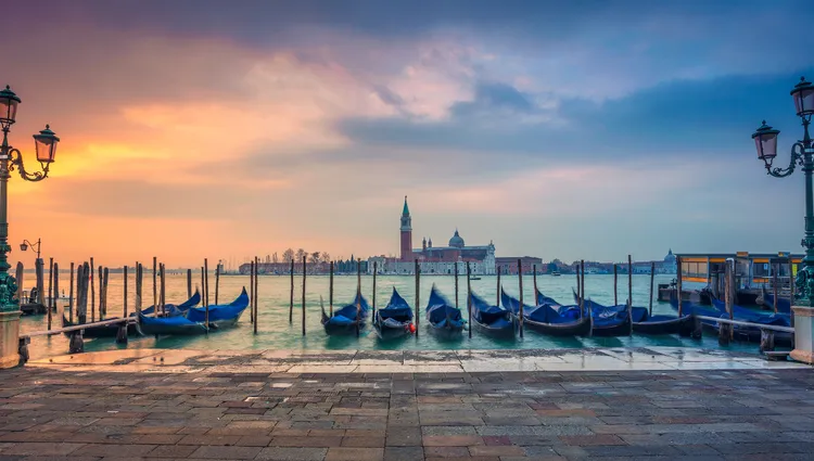 Les gondoles de Venise 