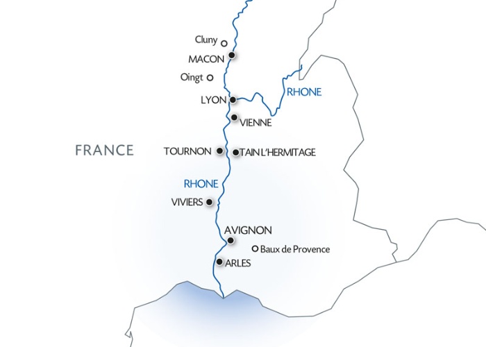 From Burgundy to the Camarge along the Saône and the Rhône Rivers ...