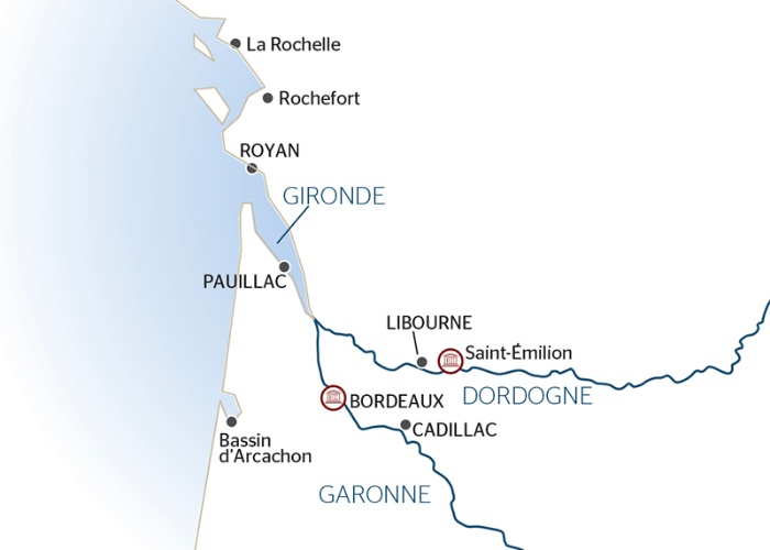 Carte Fluviale Gironde - BYA