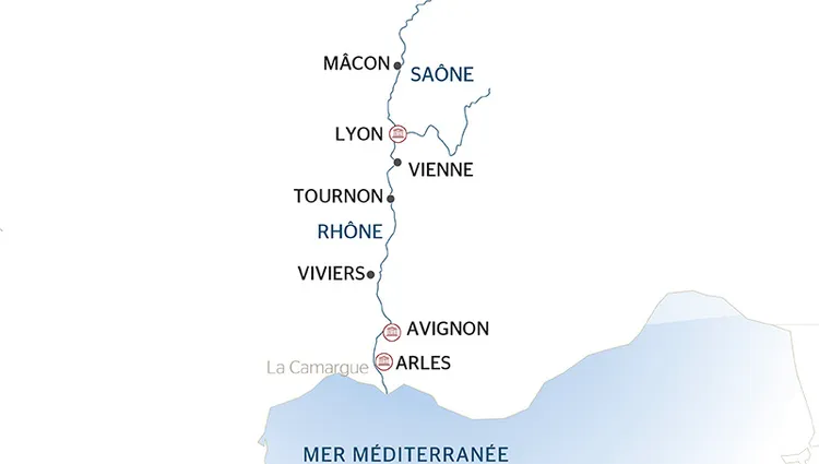 Carte Fluviale Rhône - LSR
