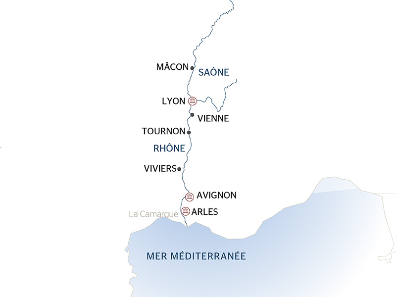 Carte Fluviale Rhône - LSR