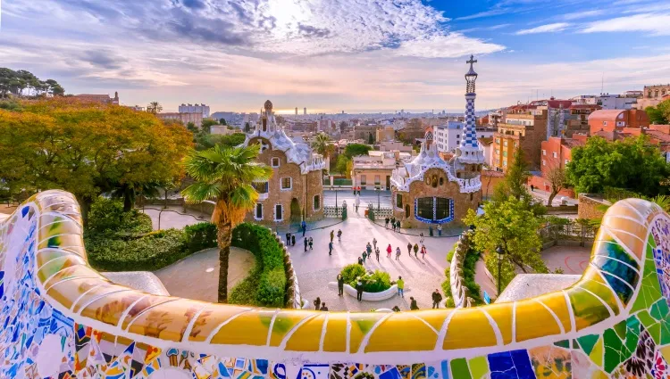 Le parc Güell à Barcelone 