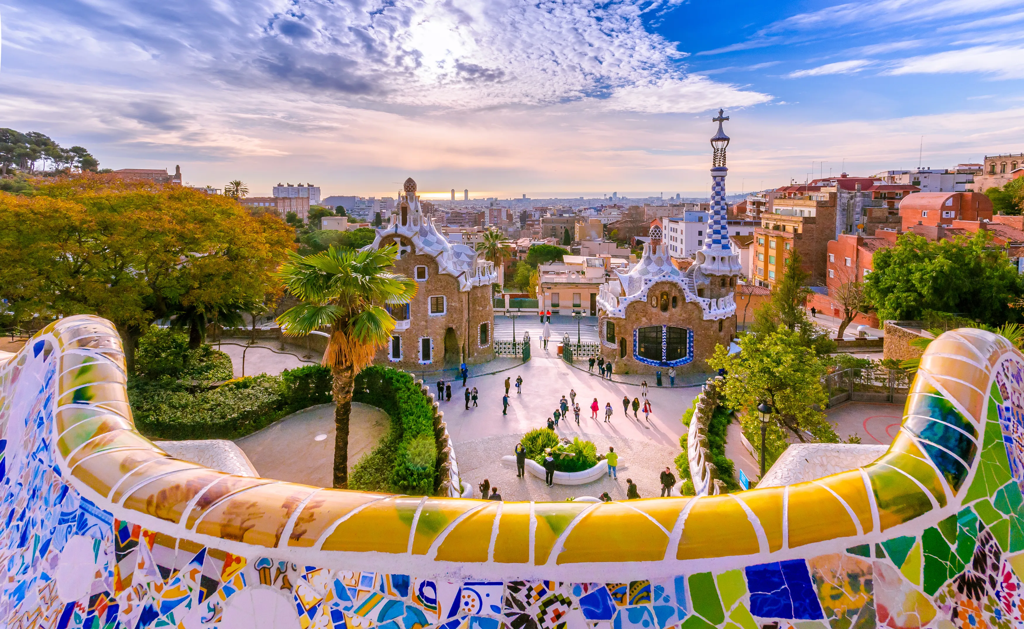 Le parc Güell à Barcelone 