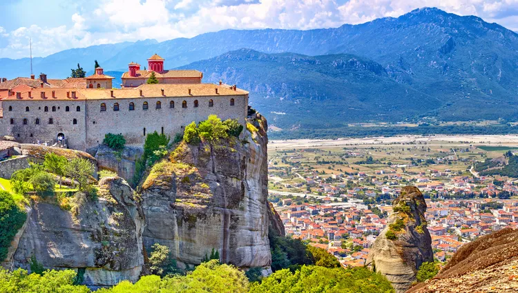Magnifique vue sur Kalambaka en Grèce 