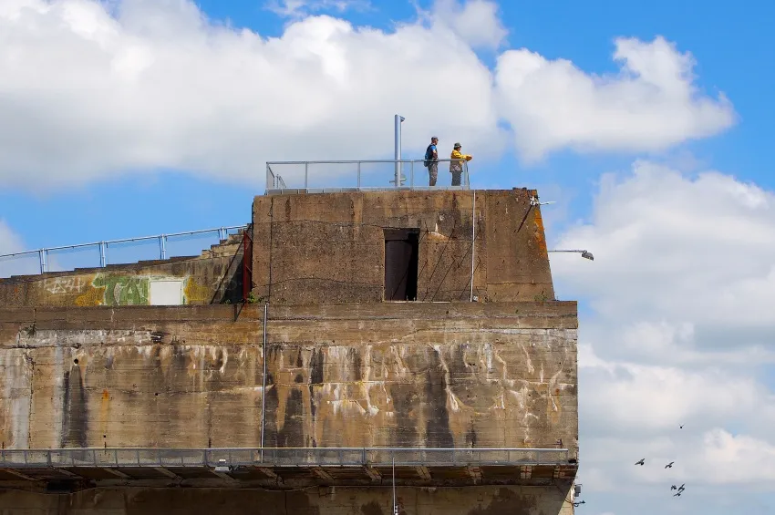 La base de sous-marins à Saint Nazaire 