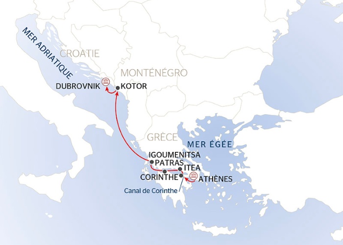Carte Maritime Mer Egee Adriatique - PID PP