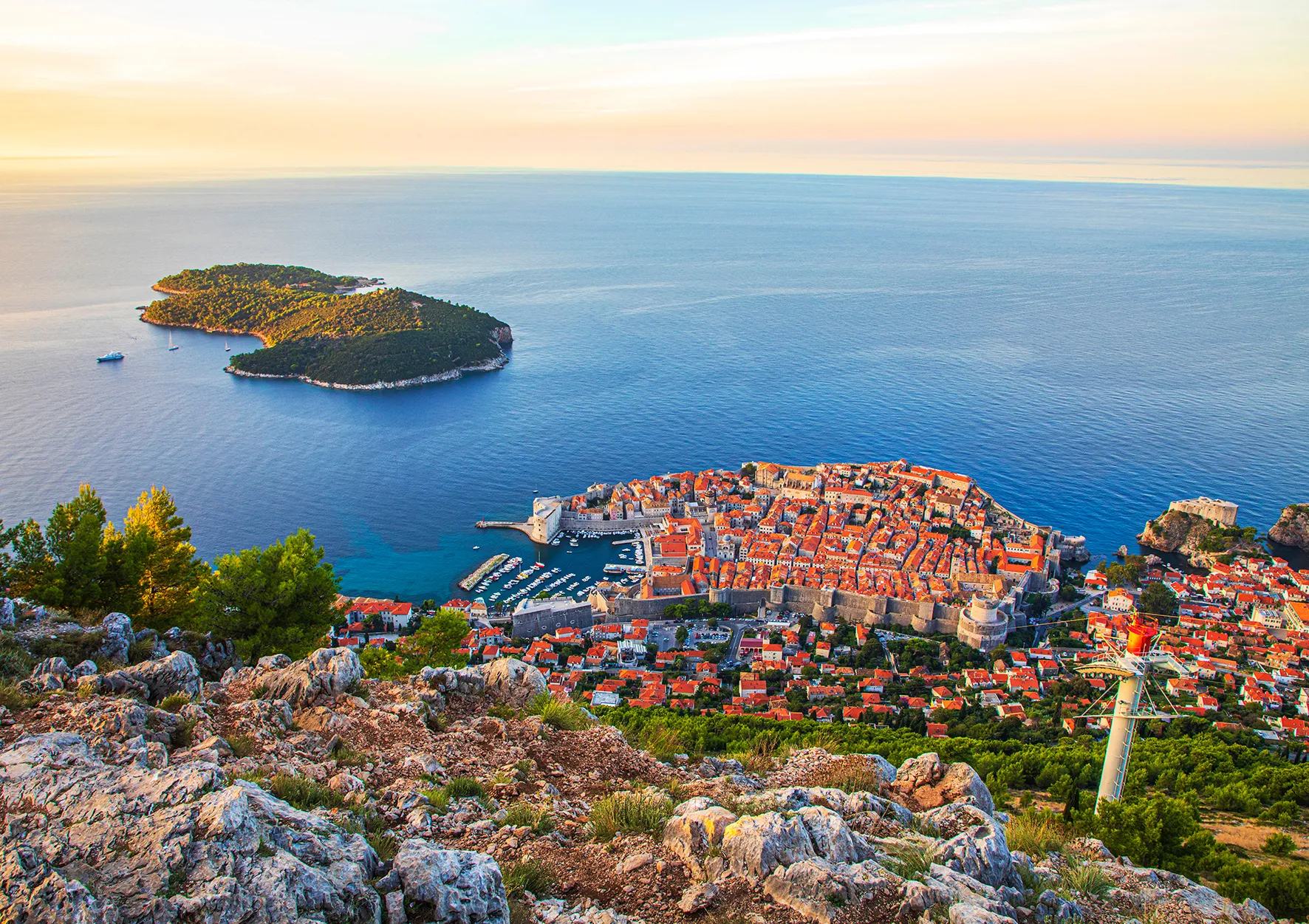 Dans les hauteurs de Dubrovnik 