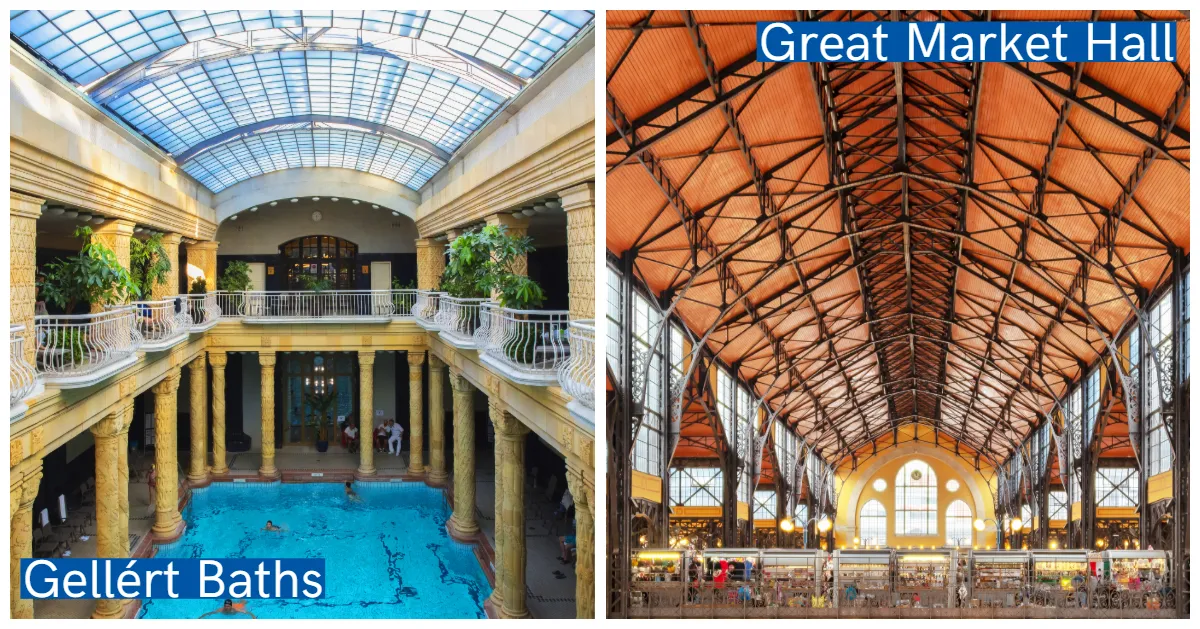 Gellért Baths and Great Market Hall with CroisiEurope