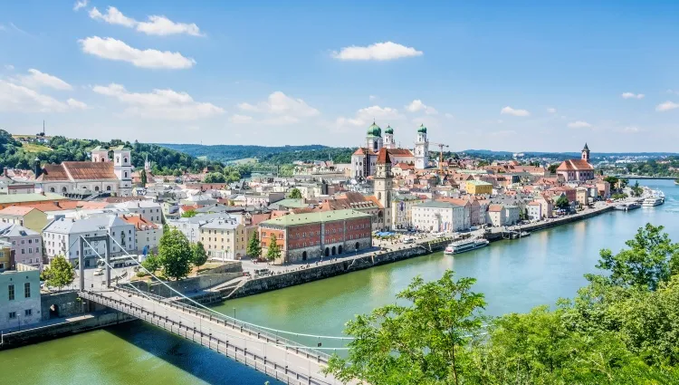 La ville de Passau en bavière 