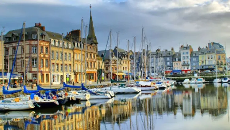 Vignette bateaux d'Honfleur 