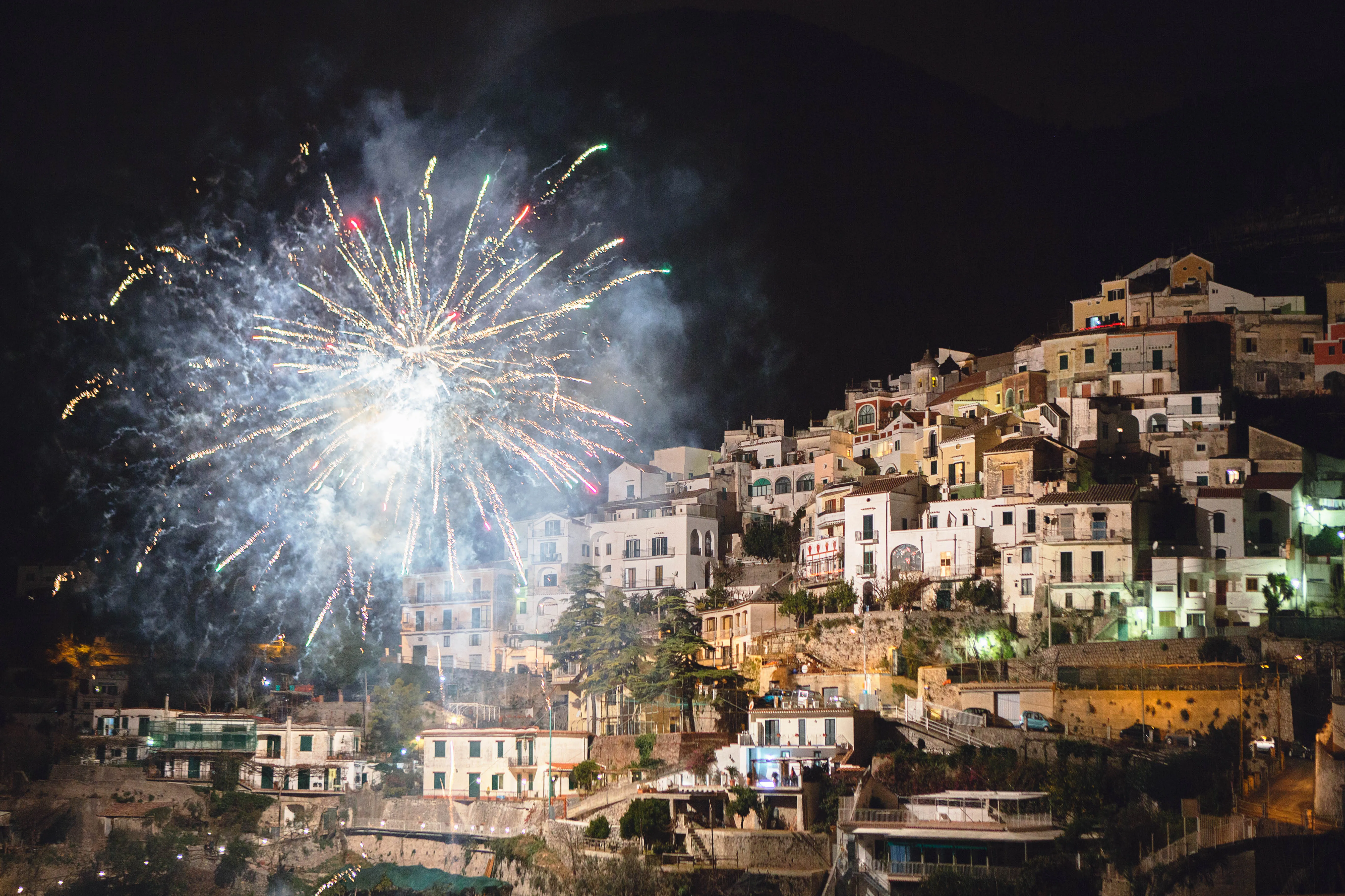 Feux d'artifices à Salerne 