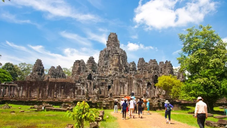 La montagne de Bayon Siem Reap au Cambodge 