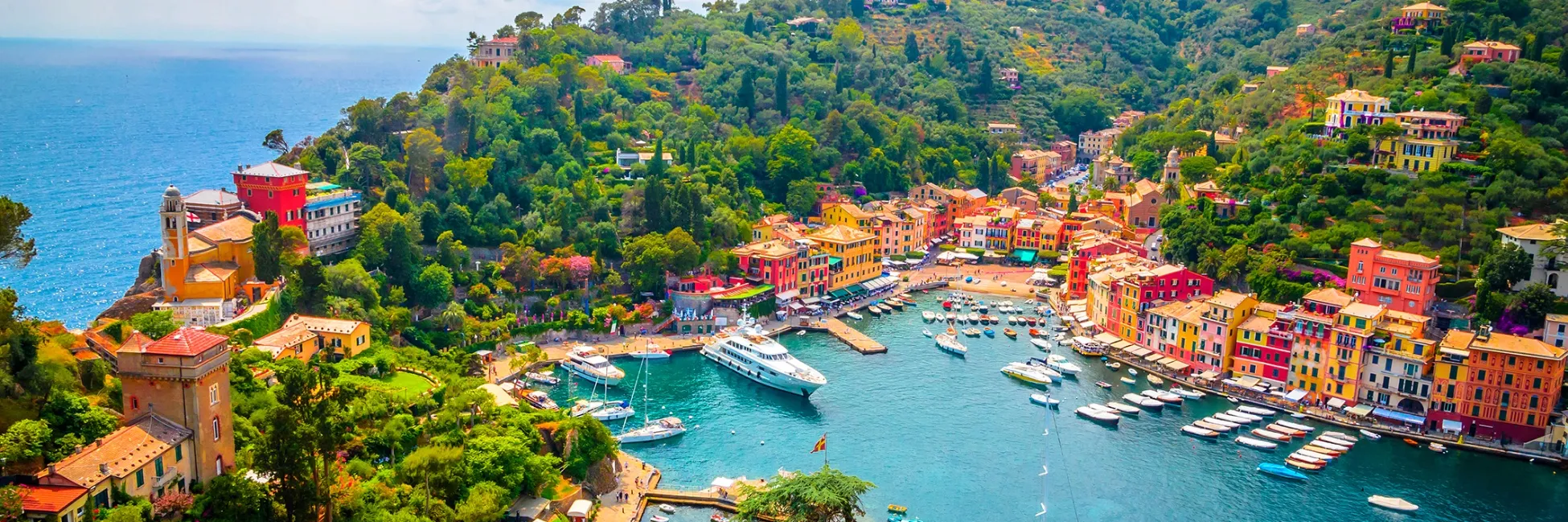 Vue panoramique sur Portofino 