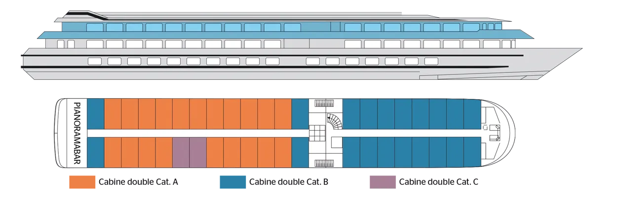 Pont supérieur du MS Beethoven 