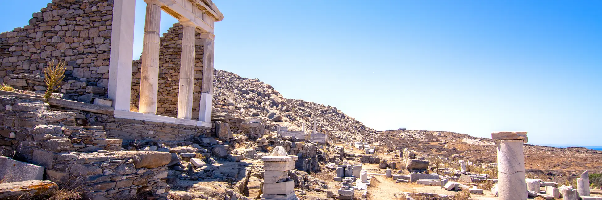 Les ruines de l'île grecque de Délos  