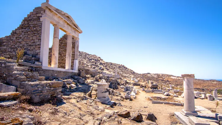 Les ruines de l'île grecque de Délos  