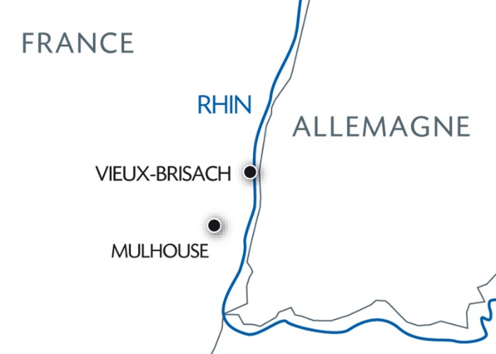 France - Alsace Lorraine Grand Est - Mulhouse - Week-end de Fête en Croisière sur le Rhin - Années 80